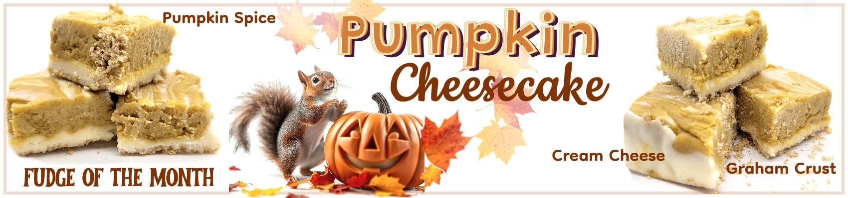 Delicious pumpkin cheesecake fudge! 