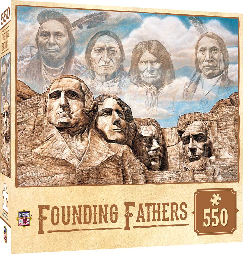 Founding Fathers - Mt. Rushmore 550 Piece Jigsaw Puzzle