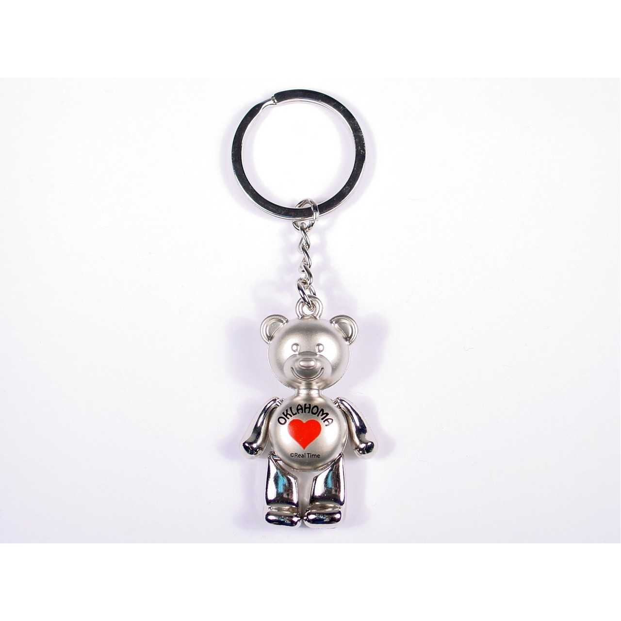 Oklahoma Movable Bear Key Ring at the Nut House