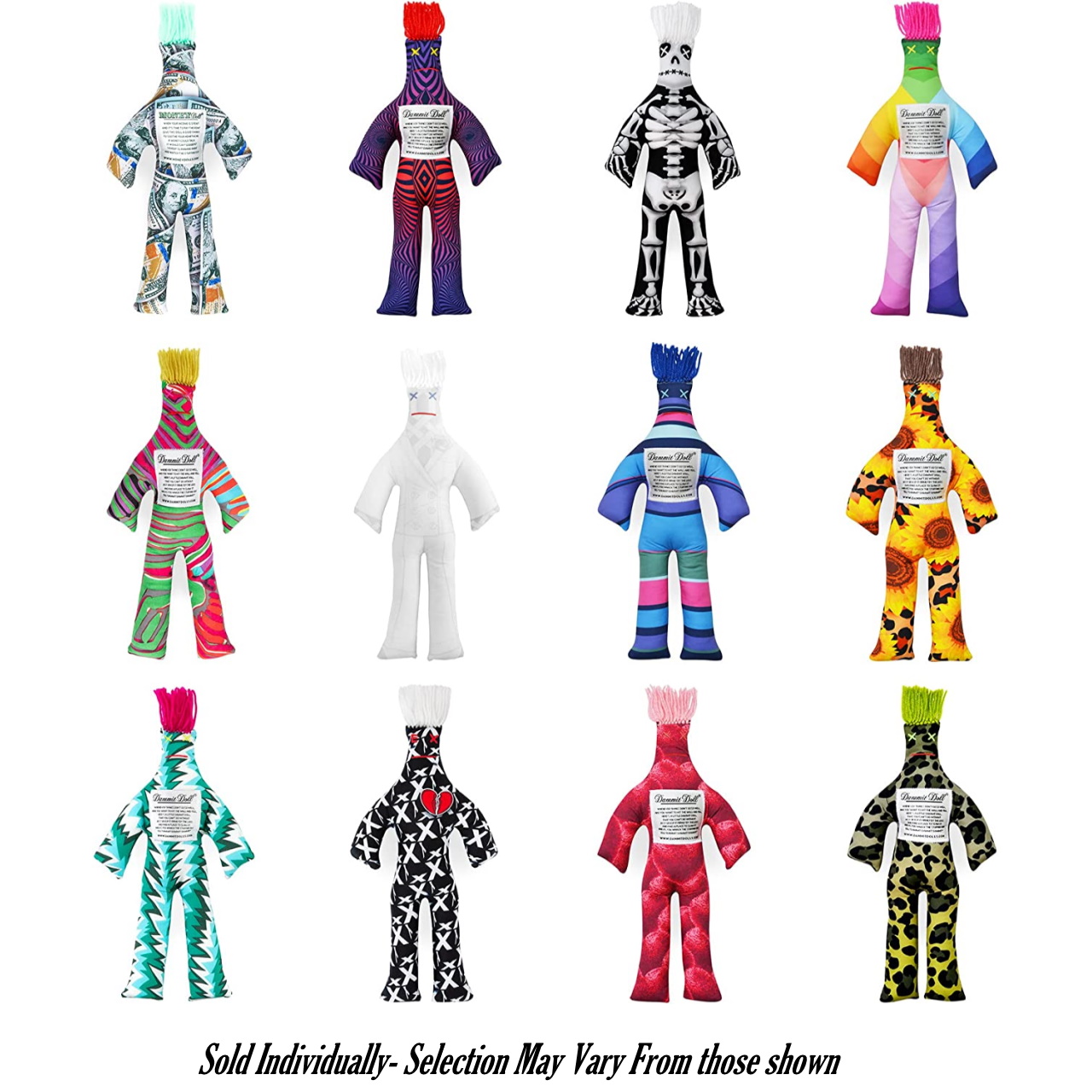 Dammit Doll - Assorted Patterns, Unique Gifts