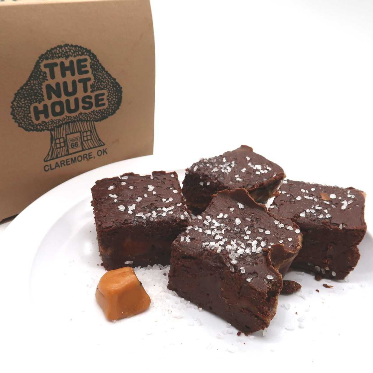Dark Chocolate Caramel Sea Salt Fudge - 1 lb.