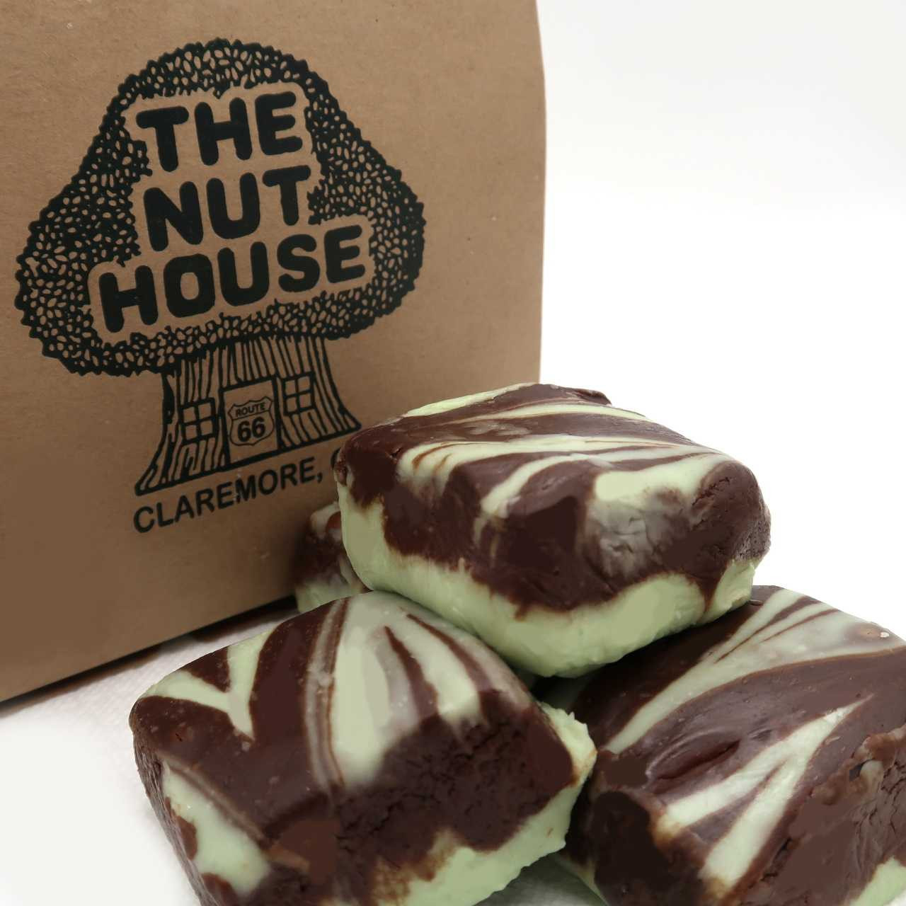 Mint Chocolate Swirl Fudge