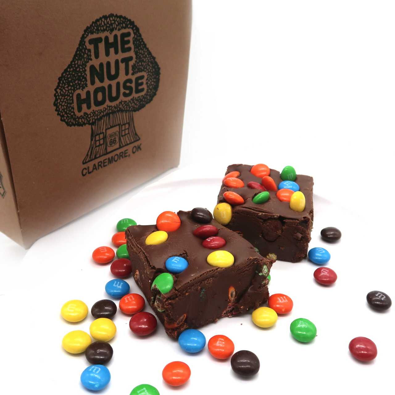 Chocolate M&M Candy Fudge