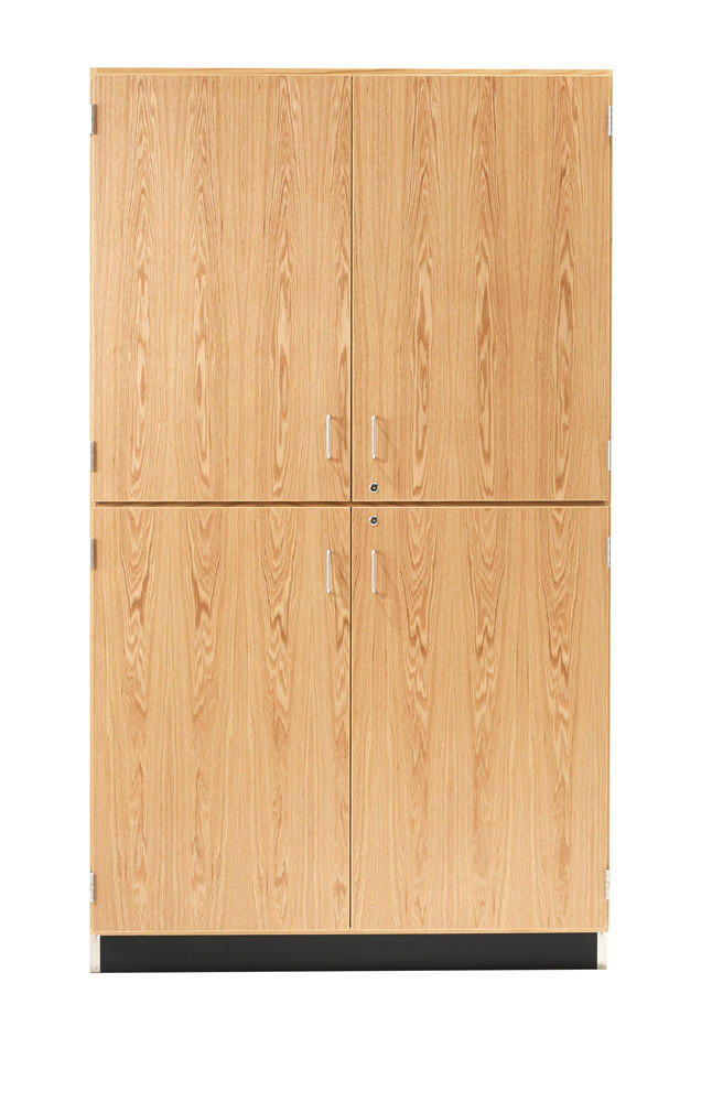 Buy Diversified Woodcrafts Tall Cabinet, 4 Solid Doors, Oak, 48