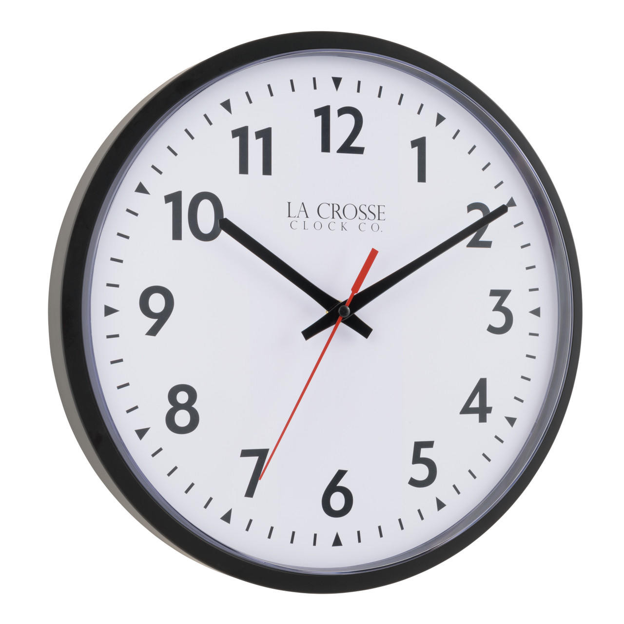 Buy La Crosse Quartz Analog Wall Clock, Plastic Lens, Black, 14