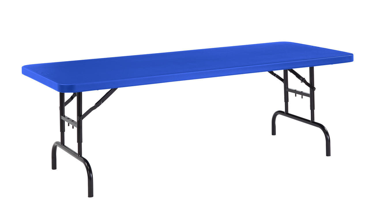 National Public Seating Height Adjustable Folding Table - Thumbnail 4