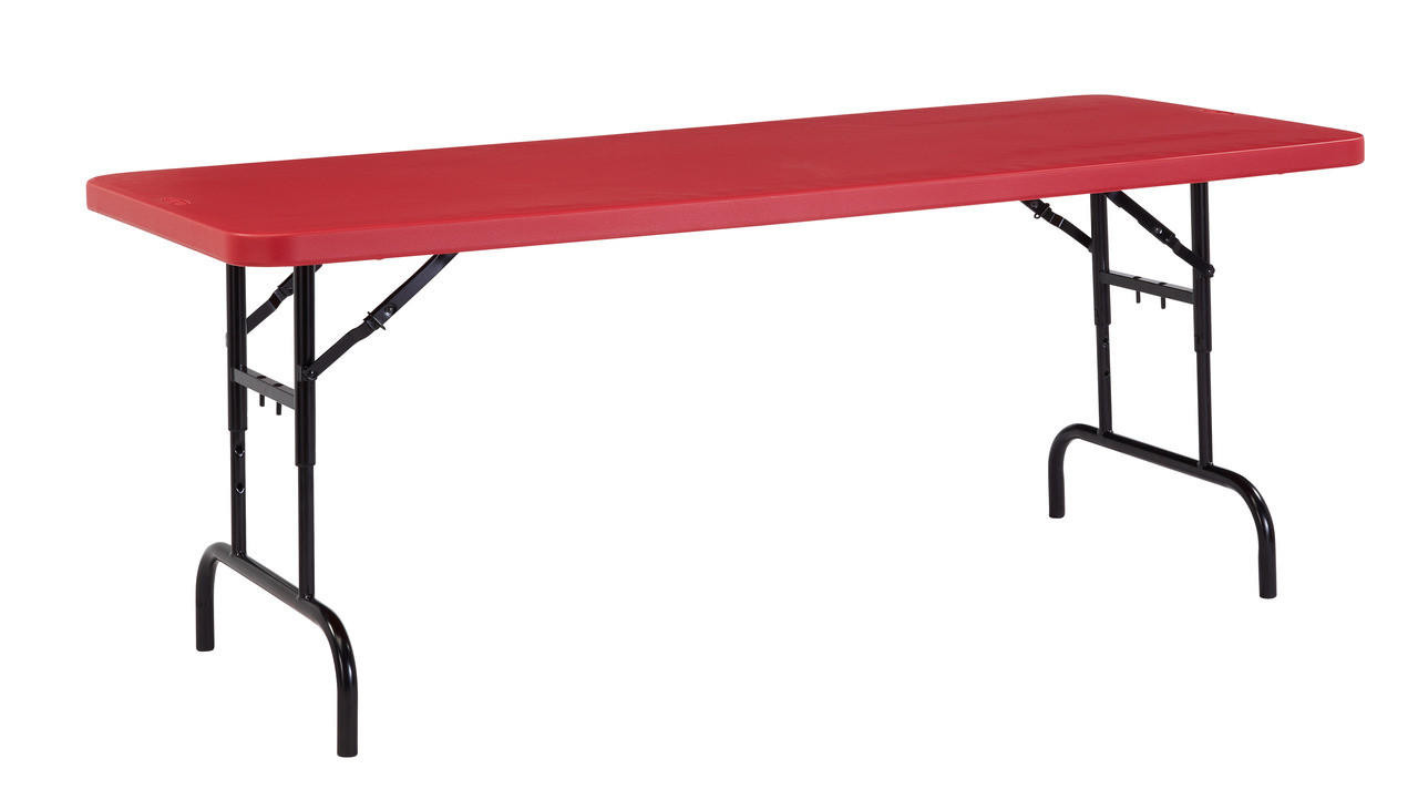 National Public Seating Height Adjustable Folding Table - Thumbnail 3