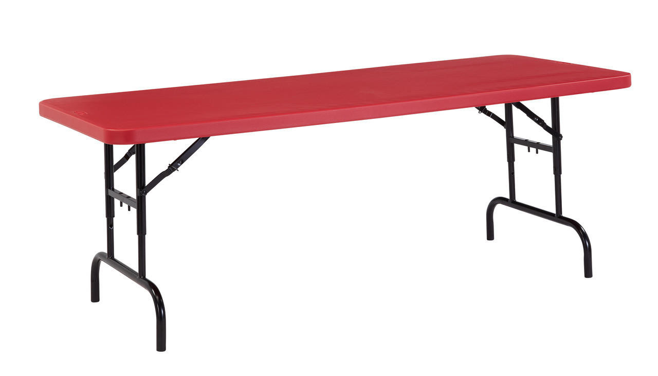 National Public Seating Height Adjustable Folding Table