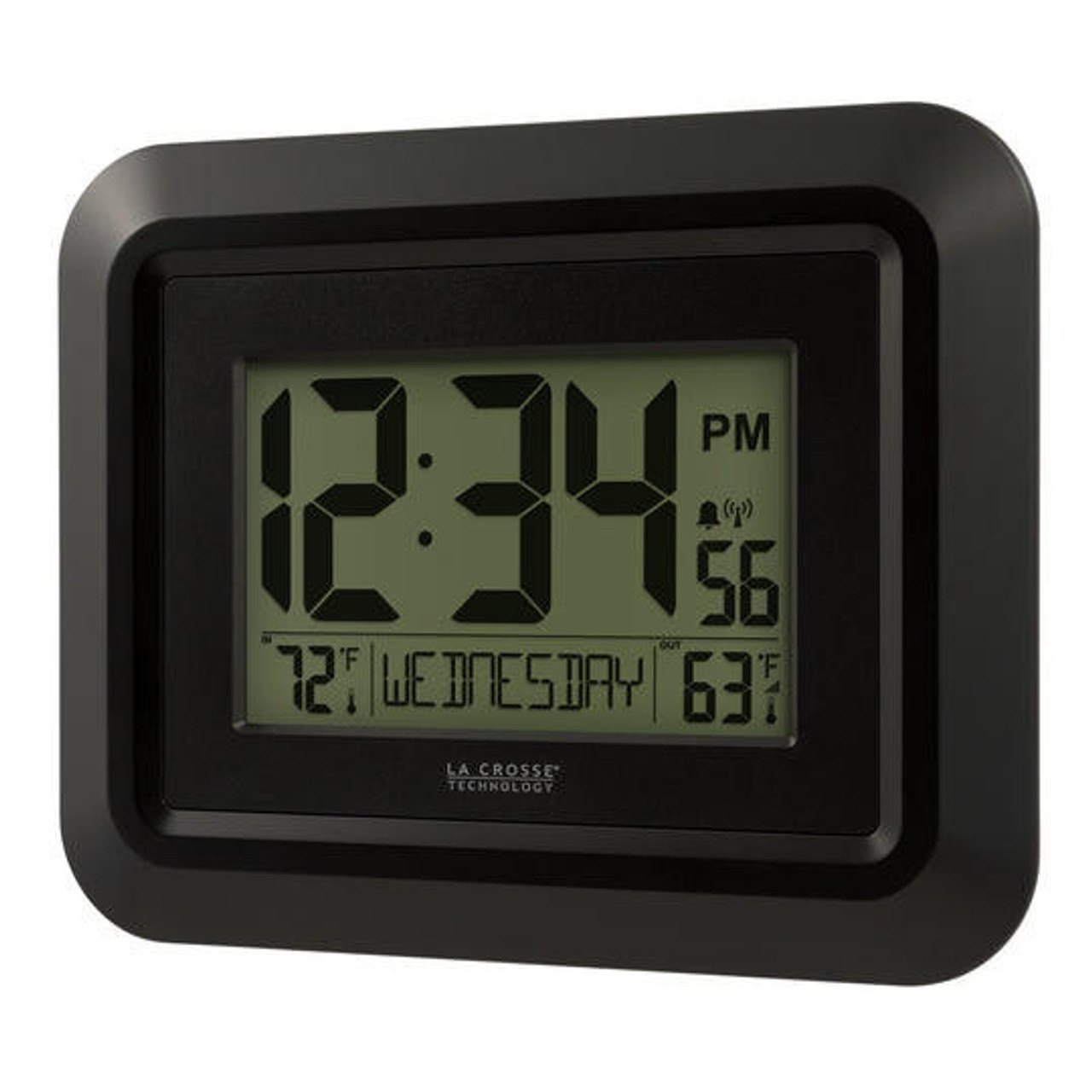 La Crosse Technology Digital Wall Clock with Temperature