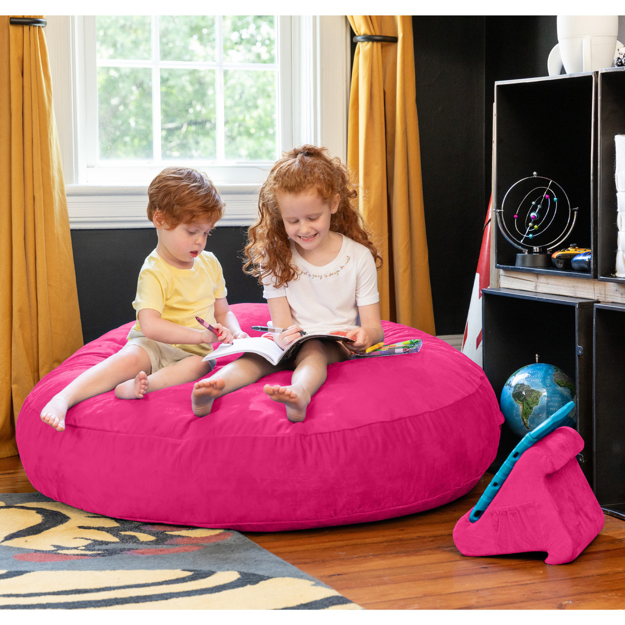 Buy Jaxx 4 ft Cocoon Kids Bean Bag, Fuchsia | Shiffler - Furniture