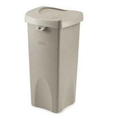 Untouchable 23 Gal Square Waste Container, Black Newell Rubbermaid Shiffler Furniture and Equipment for Schools
