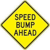 24"H x 24"W Speed Bump Ahead sign Accuform Signs Shiffler Furniture and Equipment for Schools