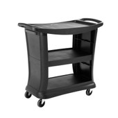 HIGH CAPACITY EXECUTIVE SERVICE CART, BLACK Newell Rubbermaid Shiffler Furniture and Equipment for Schools