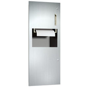 ASI 64696, Roll Towel Dispenser and Waste Receptacle - Recessed American Specialties Inc. Shiffler Furniture and Equipment for Schools