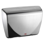 ROVAL Automatic hand dryer - steel cover with white porcelain enamel finish American Specialties Inc. Shiffler Furniture and Equipment for Schools