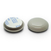 White Peel and Stick Furniture Sliders, Round - 1" Dia. Shiffler Shiffler Furniture and Equipment for Schools