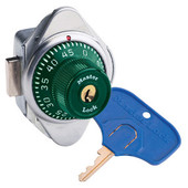 Master Loock ADA Compliant Built-In Locker Combination Lock -Green, Hinged on Right