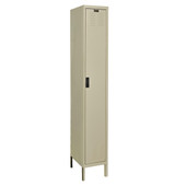 Hallowell DigiTech Electronic Locker Complete, 12"W x 18"D x 78"H, 729 Parchment - Single Tier, 1 Wide, Assembled Hallowell Shiffler Furniture and Equipment for Schools