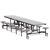 テーブル・チェア・ハンモック LOCKFIELDEQUIPMENT SCF Table BK Buy NPS 12' Mobile Cafeteria Table with 12 Stools - 12'L x 30