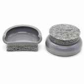 Felt Base Nylon Cap for Glide Base, Grey