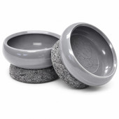 Felt Base Nylon Cap for Glide Base, Grey