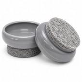 Felt Base Nylon Cap for Glide Base, Grey