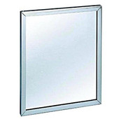 Meek Glass Mirror with Stainless Steel, Channel Frame Meek Mirrors Shiffler Furniture and Equipment for Schools