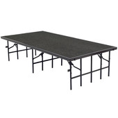 National Public Seating Portable Stage with Carpet, 36W x 96L