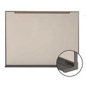 Claridge LCS Deluxe Porcelain Steel Whiteboard with Aluminum Frame, Tray, and Map Rail Claridge Products Shiffler Furniture and Equipment for Schools