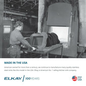 Elkay Celebrity Stainless Steel 25" x 17" x 6-1/2", 4-Hole Single Bowl Drop-in Classroom ADA Sink