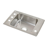 Elkay Lustertone Classic Stainless Steel 25" x 17" x 4", 0-Hole Single Bowl Drop-in Classroom ADA Sink Elkay Shiffler Furniture and Equipment for Schools