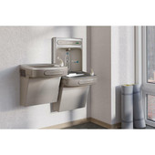 Elkay ezH2O Bottle Filling Station & Versatile Bi-Level ADA Cooler, Filtered Refrigerated Light Gray