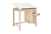 Diversified Woodcrafts Drafting Table-1 piece Adjustable, with Drawers