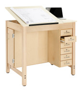 Diversified Woodcrafts Drafting Table - 2 Piece Adjustable