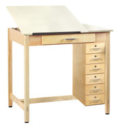 Diversified Woodcrafts Drafting Table - 2 Piece Adjustable