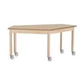 Diversified Woodcrafts Forward Vision Table, 5 Legged WorkStation, 36in high 150 Shop Top, 4in Locking Caster Diversified Woodcrafts Shiffler Furniture and Equipment for Schools