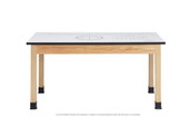 Diversified Woodcrafts Table, Plain, Imprint Top, 24x54
