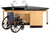 Diversified Woodcrafts Forward Vision I, ADA Workstation, with Sink Diversified Woodcrafts Shiffler Furniture and Equipment for Schools