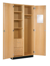 Diversified Woodcrafts Cabinet, Wardrobe, Shelves on Left