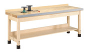 Diversified Woodcrafts Aux Workbench - Wall Series 32H", 144"L Diversified Woodcrafts Shiffler Furniture and Equipment for Schools