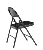 National Public Seating NPS 50 Series All-Steel Folding Chair, Black (Pack of 4)