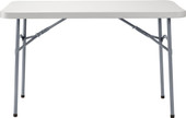 National Public Seating NPS 24" x 48" Heavy Duty Folding Table, Speckled Gray