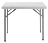 National Public Seating NPS 36" x 36" Heavy Duty Folding Table, Speckled Gray