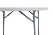 National Public Seating NPS 60" Heavy Duty Round Folding Table, Speckled Grey