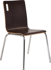 NPS Bushwick Cafe Chair, Espresso National Public Seating Shiffler Furniture and Equipment for Schools