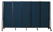 NPS Room Divider, 6' Height, 5 Sections, Blue National Public Seating Shiffler Furniture and Equipment for Schools
