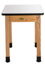 NPS Wood Science Lab Table, 24 x 30 x 30, Whiteboard Top National Public Seating Shiffler Furniture and Equipment for Schools