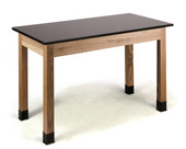 NPS Wood Science Lab Table, 24 x 72 x 30, Phenolic Top National Public Seating Shiffler Furniture and Equipment for Schools