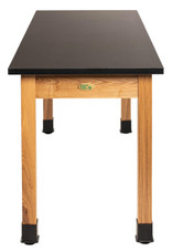 National Public Seating NPS Wood Science Lab Table, 24 x 72 x 30, Trespa Top