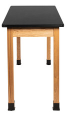 National Public Seating NPS Wood Science Lab Table, 24 x 48 x 36, HPL Top